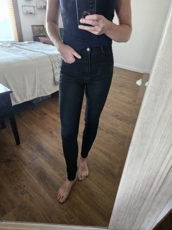 GAP Denim - GAP High-Rise Black Skinny Women's Jeans, Size 2T, Inseam 30